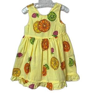 Fresh Produce Tropical Dress Yellow Size 6 Months
